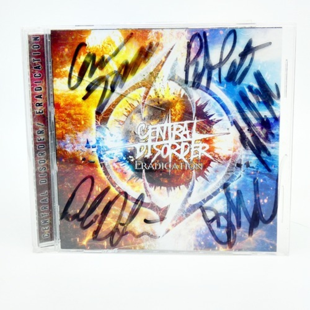 Eradication by Central Disorder (CD, 2018) Signed Autographed By Band Death Meta